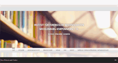 Desktop Screenshot of ifw-mv.de
